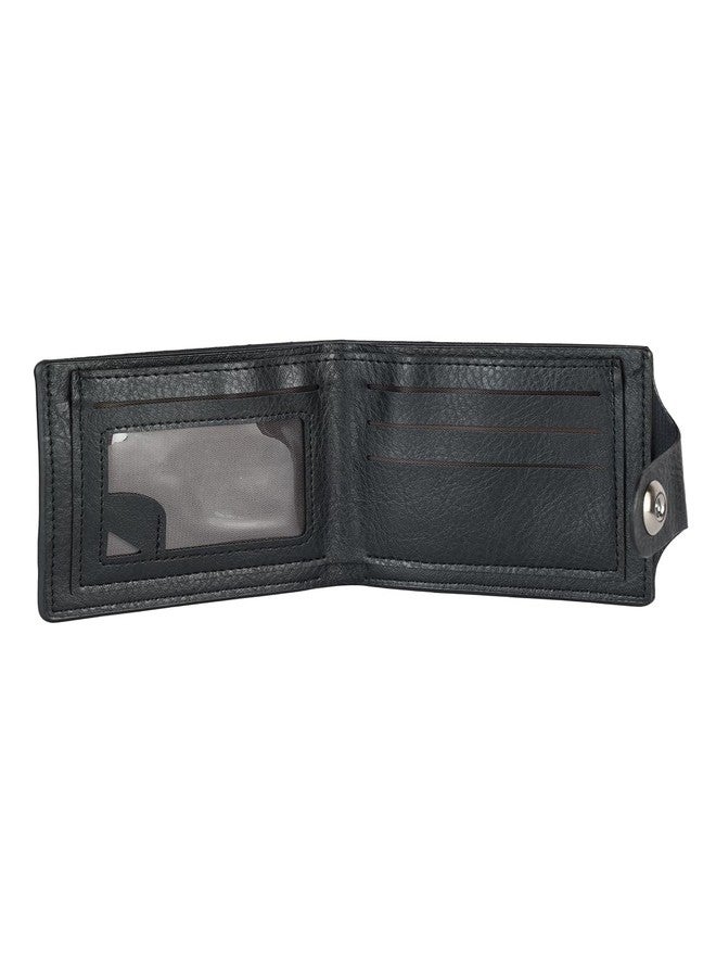 ZEVORA Men Travel, Trendy, Casual Black Leather Wallet (3 Card Slots) - Image 3